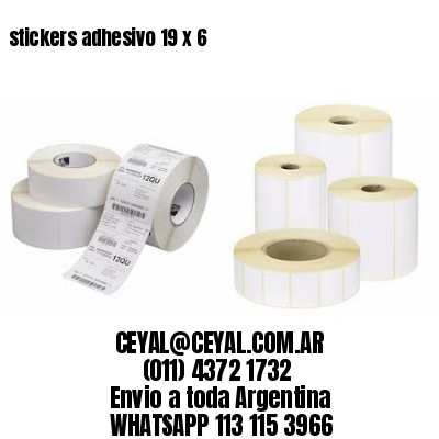 stickers adhesivo 19 x 6