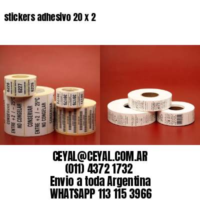 stickers adhesivo 20 x 2