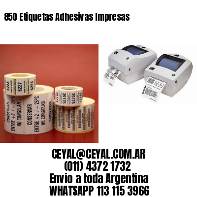 850 Etiquetas Adhesivas Impresas