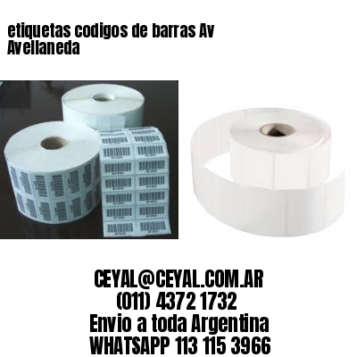 etiquetas codigos de barras Av Avellaneda