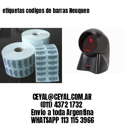 etiquetas codigos de barras Neuquen
