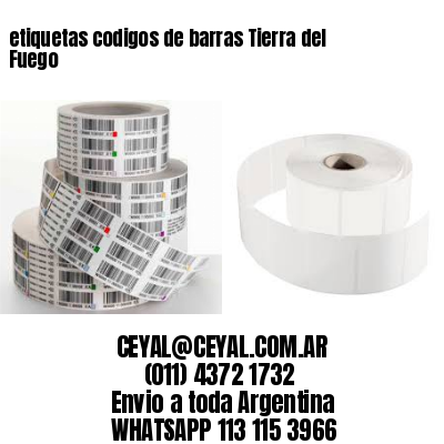 etiquetas codigos de barras Tierra del Fuego
