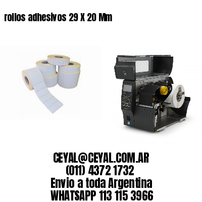 rollos adhesivos 29 X 20 Mm