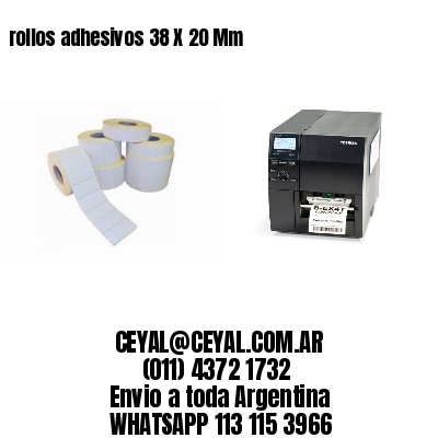 rollos adhesivos 38 X 20 Mm