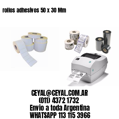 rollos adhesivos 50 x 30 Mm