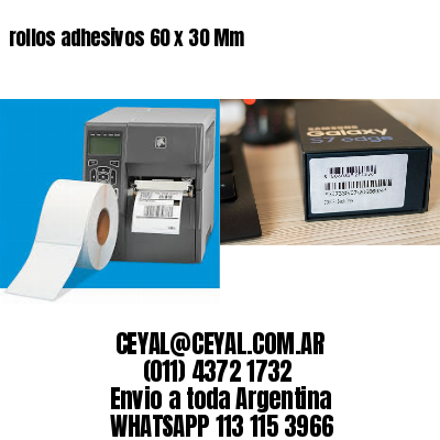 rollos adhesivos 60 x 30 Mm