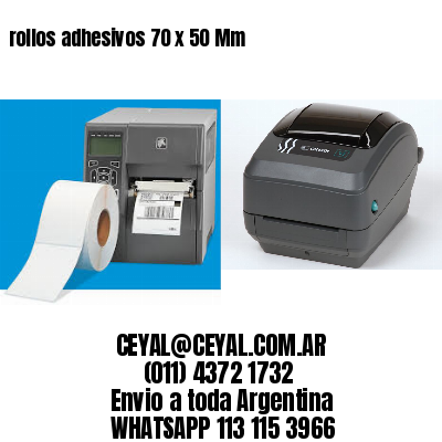 rollos adhesivos 70 x 50 Mm