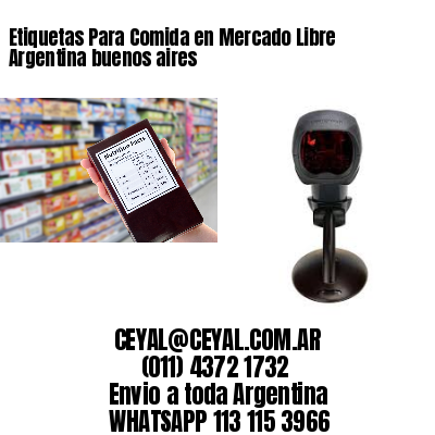 Etiquetas Para Comida en Mercado Libre Argentina buenos aires