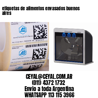 etiquetas de alimentos envasados buenos aires