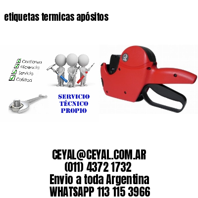 etiquetas termicas apósitos