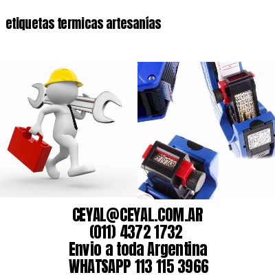 etiquetas termicas artesanías