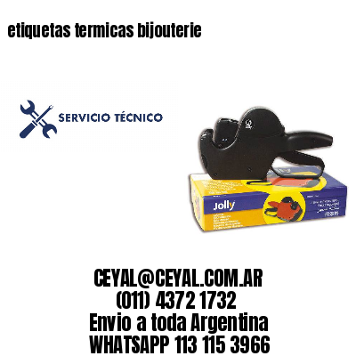 etiquetas termicas bijouterie