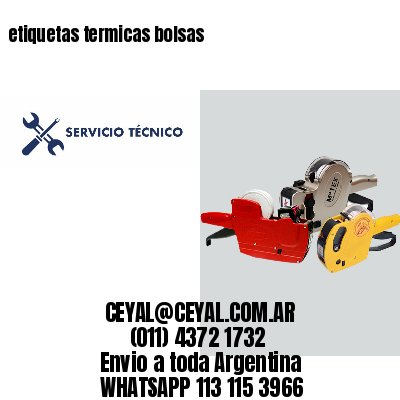 etiquetas termicas bolsas