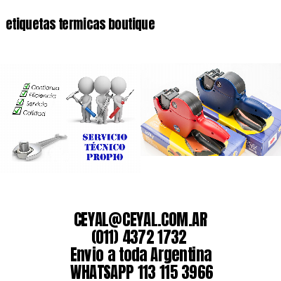 etiquetas termicas boutique