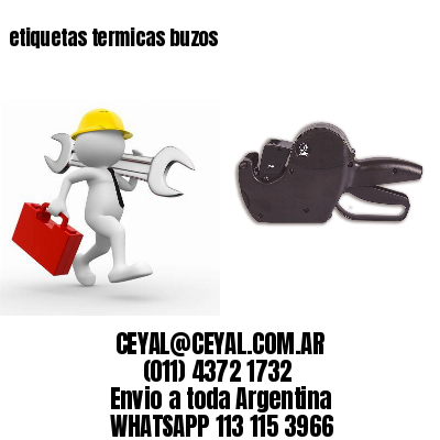etiquetas termicas buzos