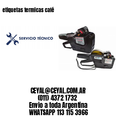 etiquetas termicas café