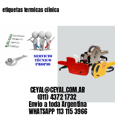 etiquetas termicas clínica