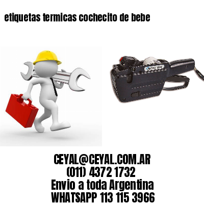 etiquetas termicas cochecito de bebe