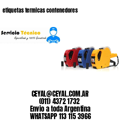 etiquetas termicas contenedores