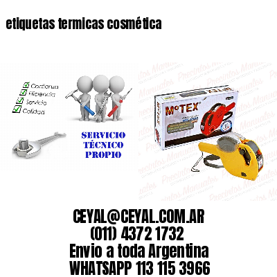 etiquetas termicas cosmética