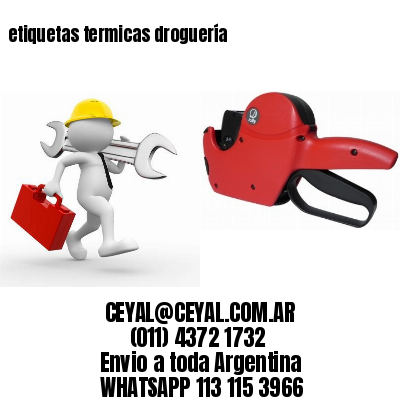 etiquetas termicas droguería