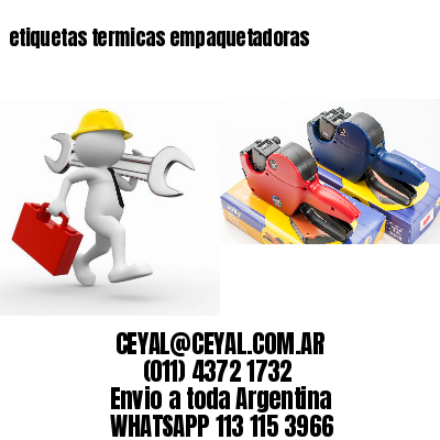 etiquetas termicas empaquetadoras