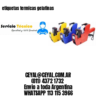 etiquetas termicas gelatinas