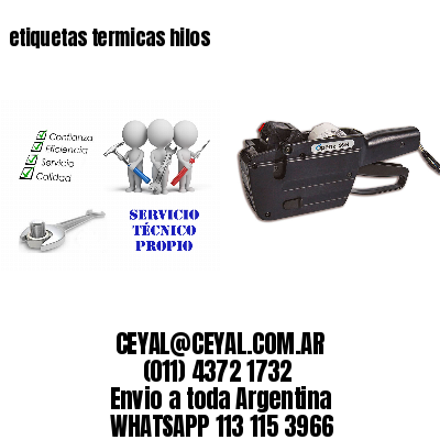 etiquetas termicas hilos