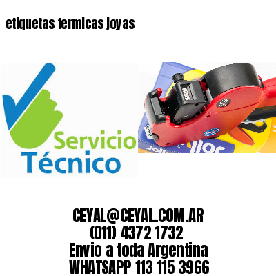 etiquetas termicas joyas