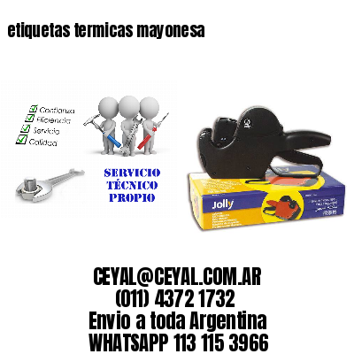 etiquetas termicas mayonesa