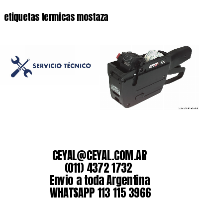 etiquetas termicas mostaza