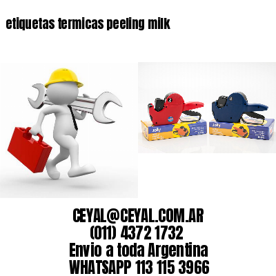 etiquetas termicas peeling milk