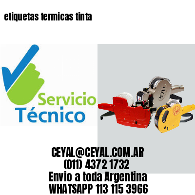 etiquetas termicas tinta