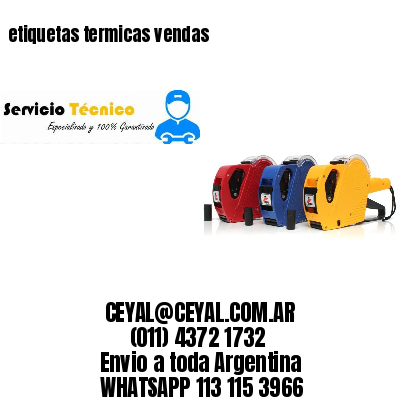 etiquetas termicas vendas