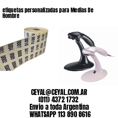 etiquetas personalizadas para Medias De Hombre