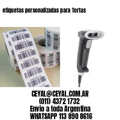 etiquetas personalizadas para Tortas