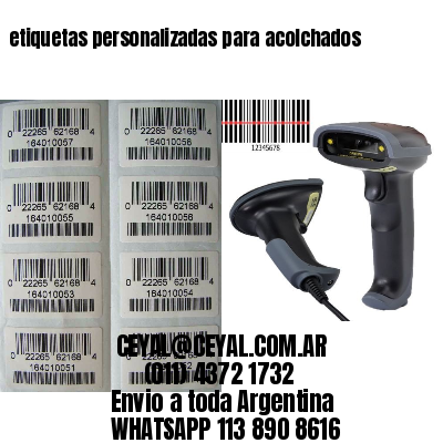 etiquetas personalizadas para acolchados