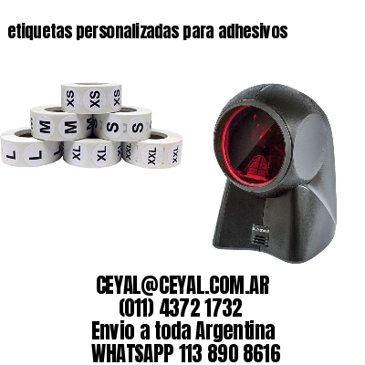etiquetas personalizadas para adhesivos