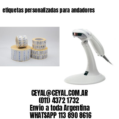 etiquetas personalizadas para andadores