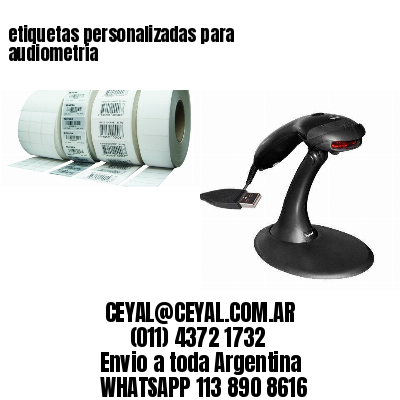 etiquetas personalizadas para audiometría