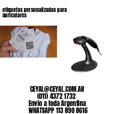 etiquetas personalizadas para auriculares