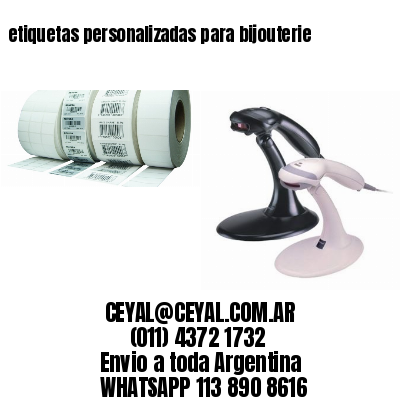 etiquetas personalizadas para bijouterie