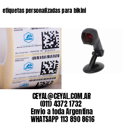 etiquetas personalizadas para bikini
