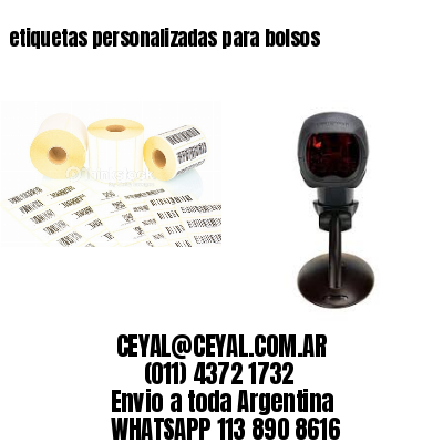 etiquetas personalizadas para bolsos