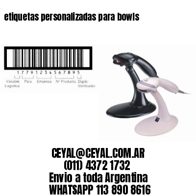etiquetas personalizadas para bowls
