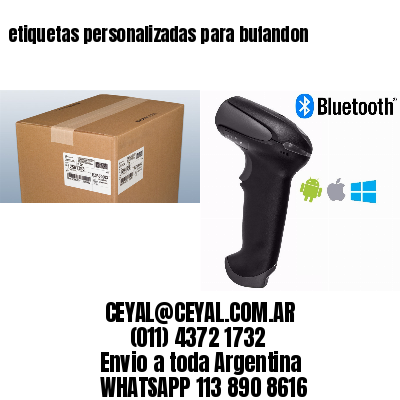 etiquetas personalizadas para bufandon