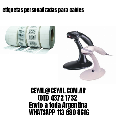 etiquetas personalizadas para cables