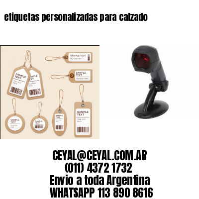 etiquetas personalizadas para calzado