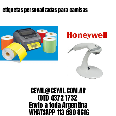 etiquetas personalizadas para camisas