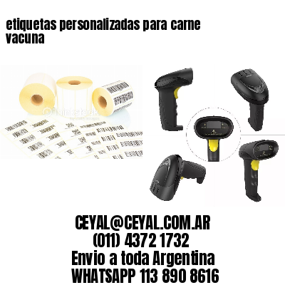 etiquetas personalizadas para carne vacuna